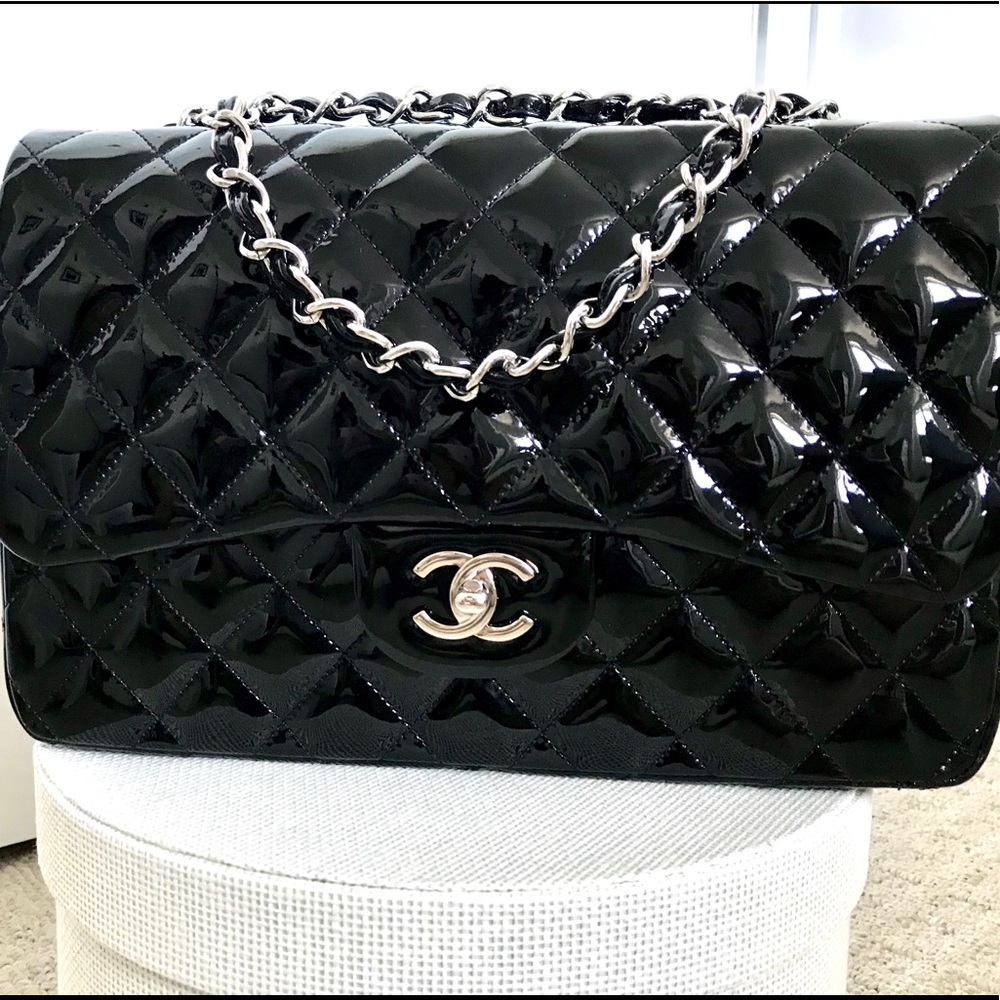 *SOLD* Chanel Jumbo Single Flap Patent Bag